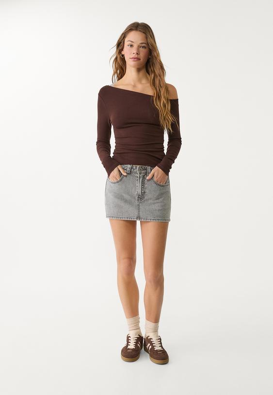 AMELIA | DENIM SKORT