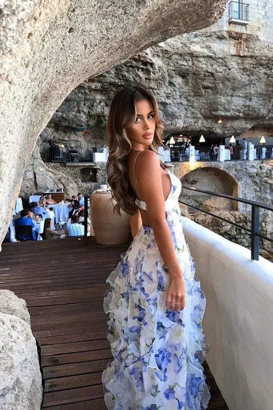 GABRIELLA | RUFFLE MAXI DRESS