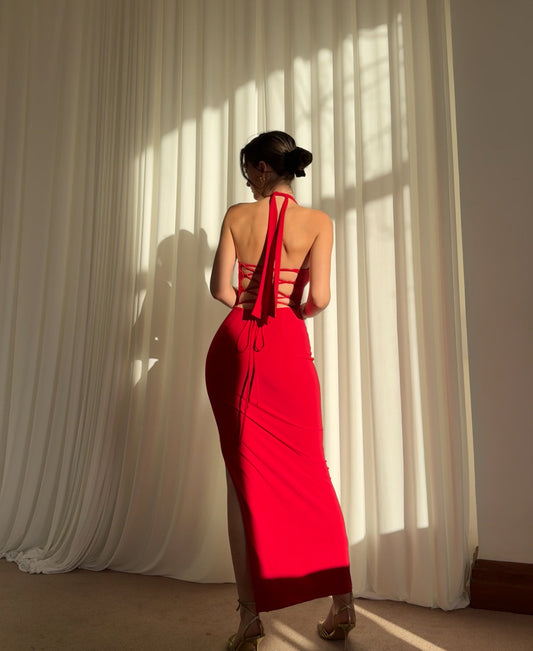 SAVANNAH | HALTER DRESS