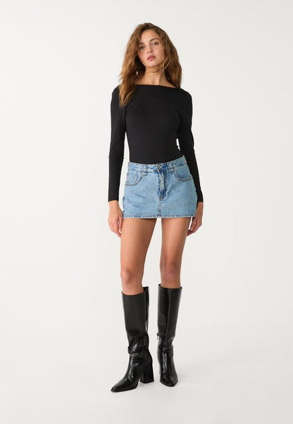 AMELIA | DENIM SKORT