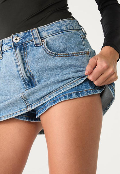 AMELIA | DENIM SKORT
