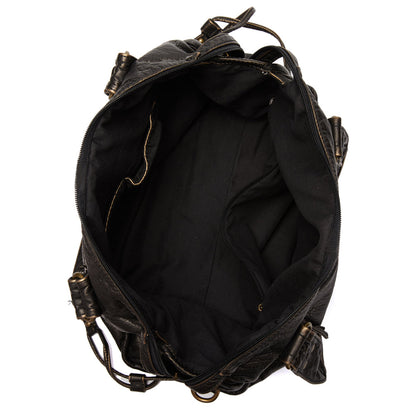 Soline vintage vegan leather shoulder bag
