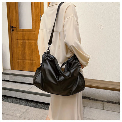 large soft leather school bag with zipper - Ezia