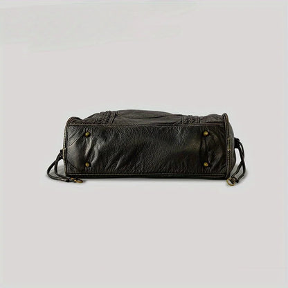 Soline vintage vegan leather shoulder bag