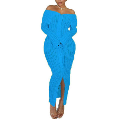 ALISE | OFF SHOULDER MAXI DRESS